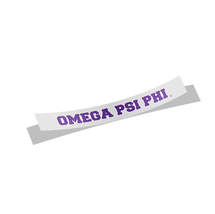 Omega Psi Phi Long Window Sticker Omega Psi Phi Long Window Sticker