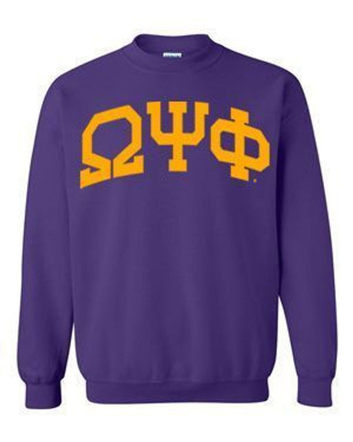 Omega Psi Phi Omega Psi Phi Greek Lettered Arch Crewneck Sweatshirt