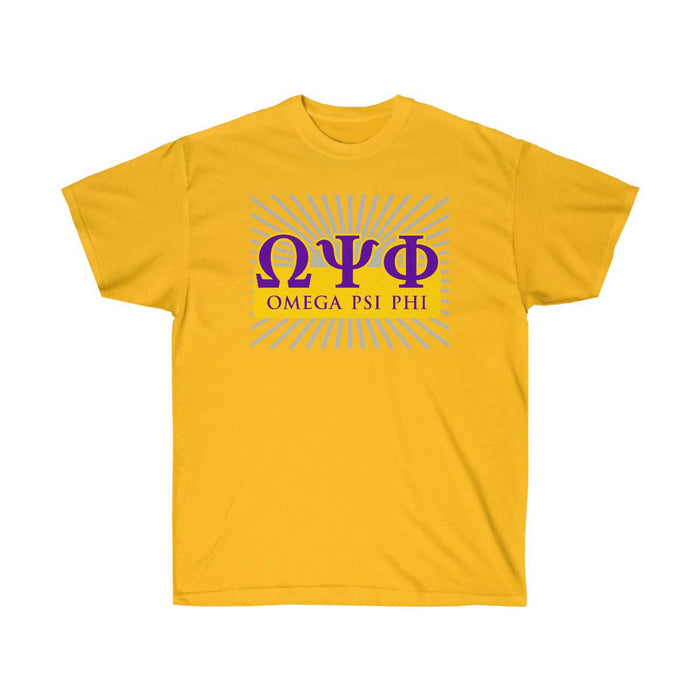 Printify Omega Psi Phi Starburst Cotton Tee Omega Psi Phi Starburst Cotton Tee
