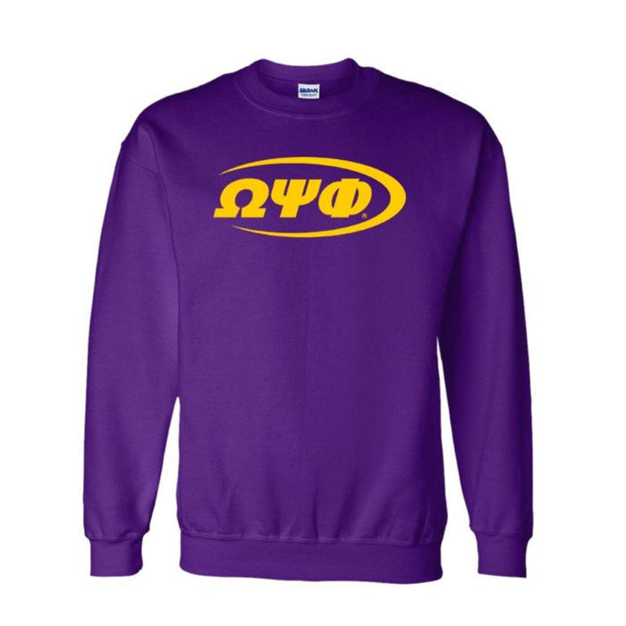 Omega Psi Phi Swoosh Crewneck Sweatshirts Omega Psi Phi Swoosh  Crewneck Sweatshirts
