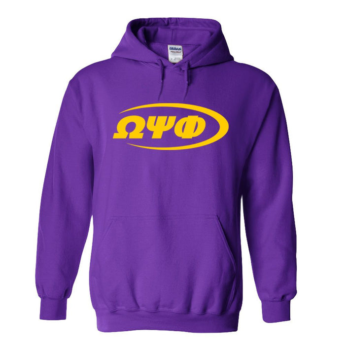 Omega Psi Phi Swoosh Hooded Sweatshirts Omega Psi Phi Swoosh  Hooded Sweatshirts