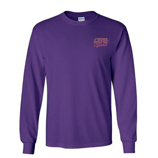 Omega Psi Phi DISCOUNT-Omega Psi Phi T-Shirt, Long, Applique