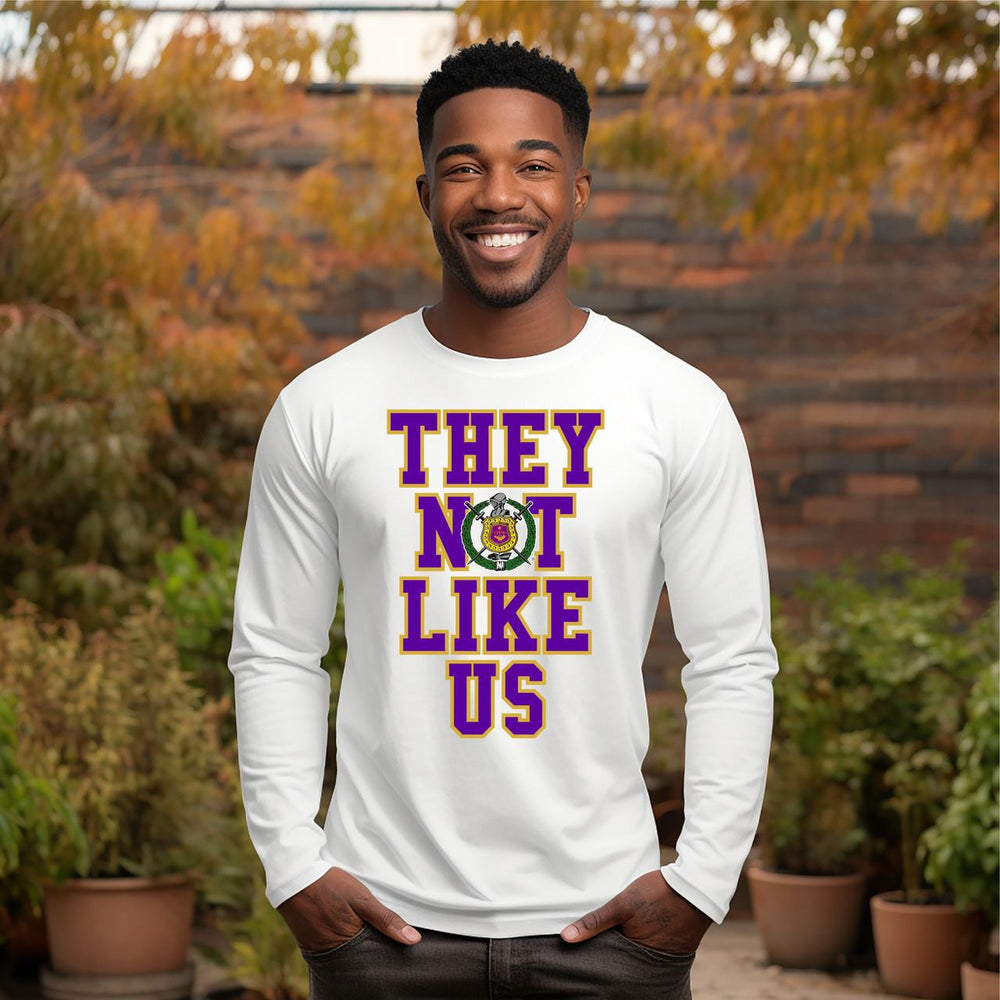 Omega Psi Phi They Not Like Us Long Sleeve T Shirts Omega Psi Phi They Not Like Us Long Sleeve T-shirts
