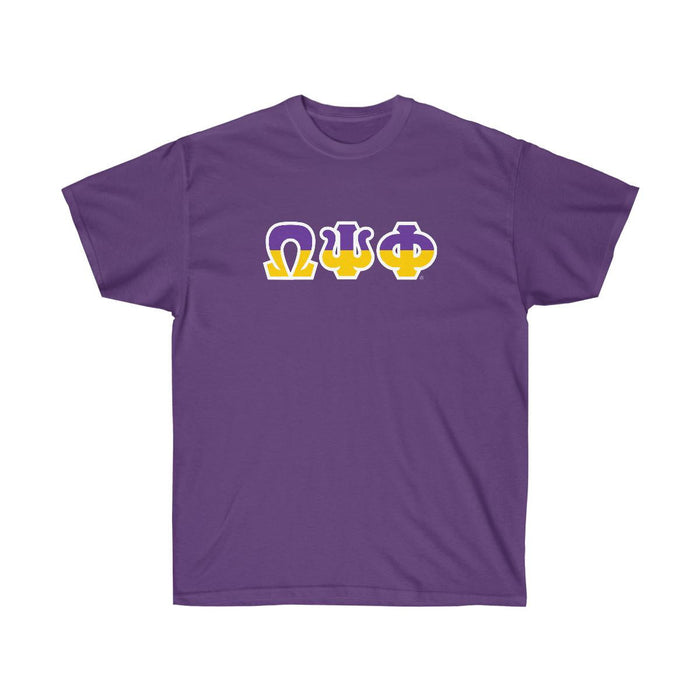 Printify Omega Psi Phi Two Toned Greek Lettered T Shirts Omega Psi Phi Two Toned Greek Lettered T-shirts