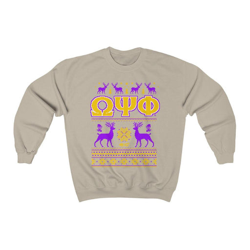 Omega Psi Phi Omega Psi Phi Ugly Christmas Sweater Crewneck Sweatshirts