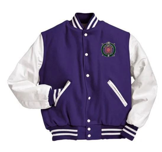 Omega Psi Phi Varsity Crest Shield Jacket Omega Psi Phi Varsity Crest - Shield Jacket