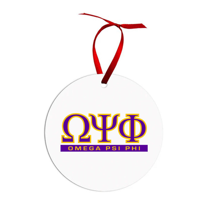 Omega Psi Phi Classic Circle Ornaments Omega Psi Phi Classic Circle Ornaments