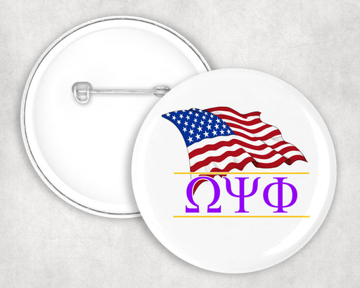 Omega Psi Phi Omega Psi Phi Patriot Button