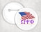 Omega Psi Phi Patriot Button Omega Psi Phi Patriot Button