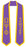 Discount Omega Psi Phi Greek 2 Tone Lettered Graduation Sash Stole W/ Year DISCOUNT-Omega Psi Phi Greek 2 Tone Lettered Graduation Sash Stole w/ Year