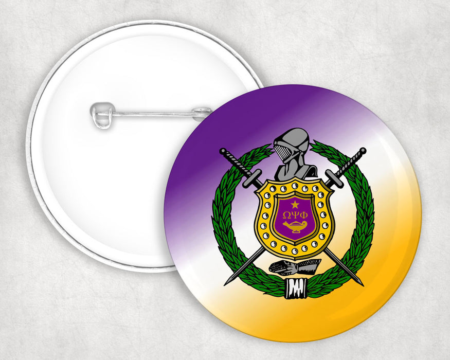 Omega Psi Phi Gradiant Button Omega Psi Phi Gradiant Button