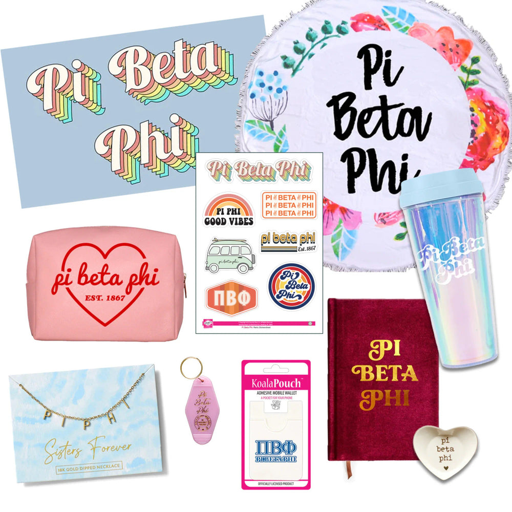 Pi Beta Phi Celebrate Sisterhood Sorority Gift Box 10 Items! Pi Beta Phi Celebrate Sisterhood Sorority Gift Box - 10 Items!