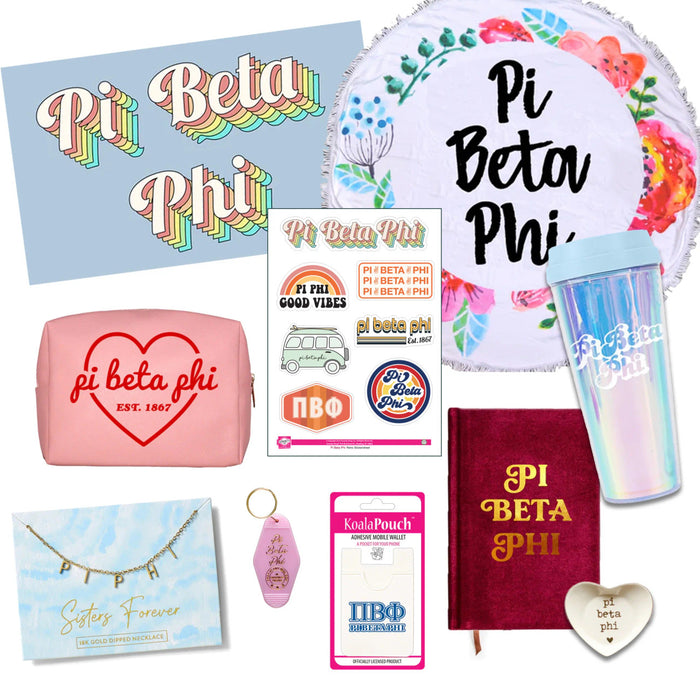 Pi Beta Phi Celebrate Sisterhood Sorority Gift Box 10 Items! Pi Beta Phi Celebrate Sisterhood Sorority Gift Box - 10 Items!