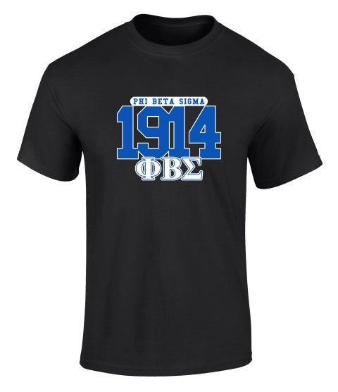 Phi Beta Sigma 2 Day Ship 1914 Short Sleeve Tee Phi Beta Sigma 2 Day Ship 1914 Short Sleeve Tee