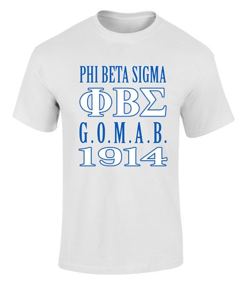 Phi Beta Sigma 2 Day Ship G.o.m.a.b. Short Sleeve Tee Phi Beta Sigma 2 Day Ship G.O.M.A.B. Short Sleeve Tee
