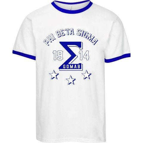 Phi Beta Sigma 2 Day Ship Sigma Ringer Tee Phi Beta Sigma 2 Day Ship SIGMA Ringer Tee