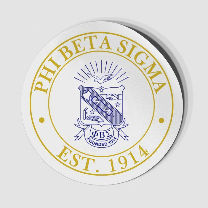 Phi Beta Sigma Circle Crest Shield Decal Phi Beta Sigma Circle Crest - Shield Decal