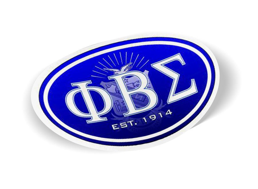 Phi Beta Sigma Color Oval Decal Phi Beta Sigma Color Oval Decal