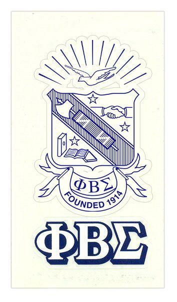 Phi Beta Sigma Crest Shield Decal Phi Beta Sigma Crest - Shield Decal