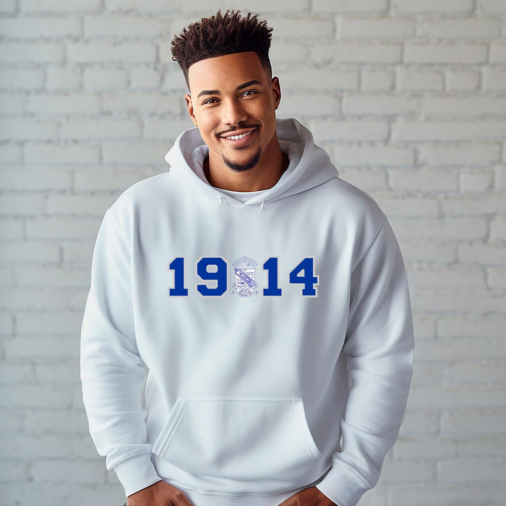 Phi Beta Sigma Crest Year Hooded Sweatshirt Phi Beta Sigma Crest Year Hooded Sweatshirt