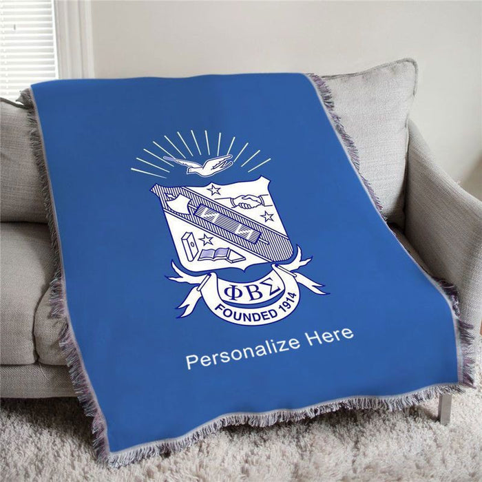 Phi Beta Sigma Full Color Crest Afghan Blanket Throw Phi Beta Sigma Full Color Crest Afghan Blanket Throw