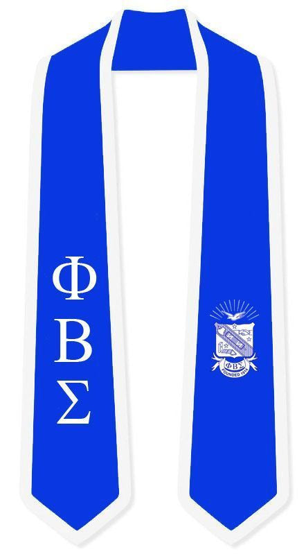 Discount Phi Beta Sigma Greek 2 Tone Lettered Graduation Sash Stole Phi Beta Sigma Two-Tone Graduation Stole – Walk the Stage, Rep the Legacy