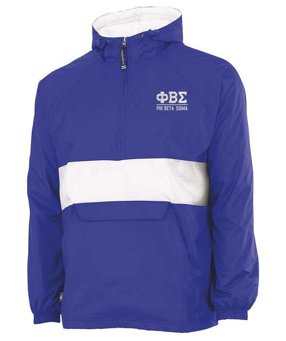 Phi Beta Sigma Greek Letter Anoraks Phi Beta Sigma Greek Letter Windbreaker Pullovers