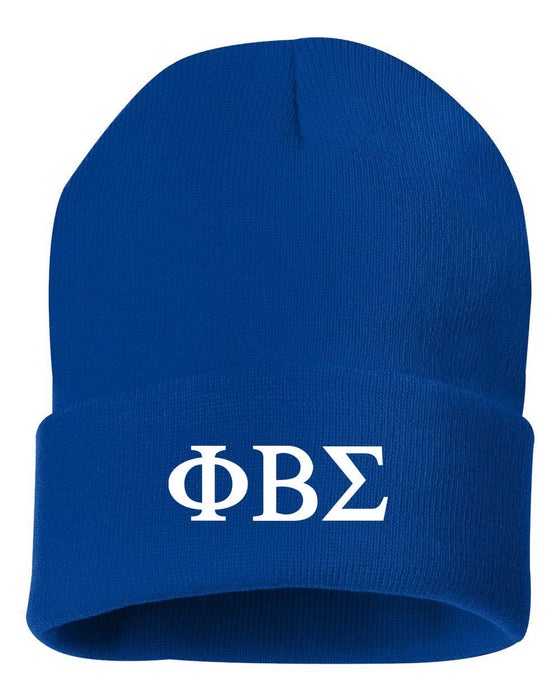 Phi Beta Sigma Greek Letter Knit Cap Phi Beta Sigma Greek Letter Knit Cap