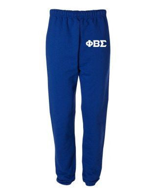 Phi Beta Sigma Greek Lettered Thigh Sweatpants Phi Beta Sigma Greek Lettered Thigh Sweatpants