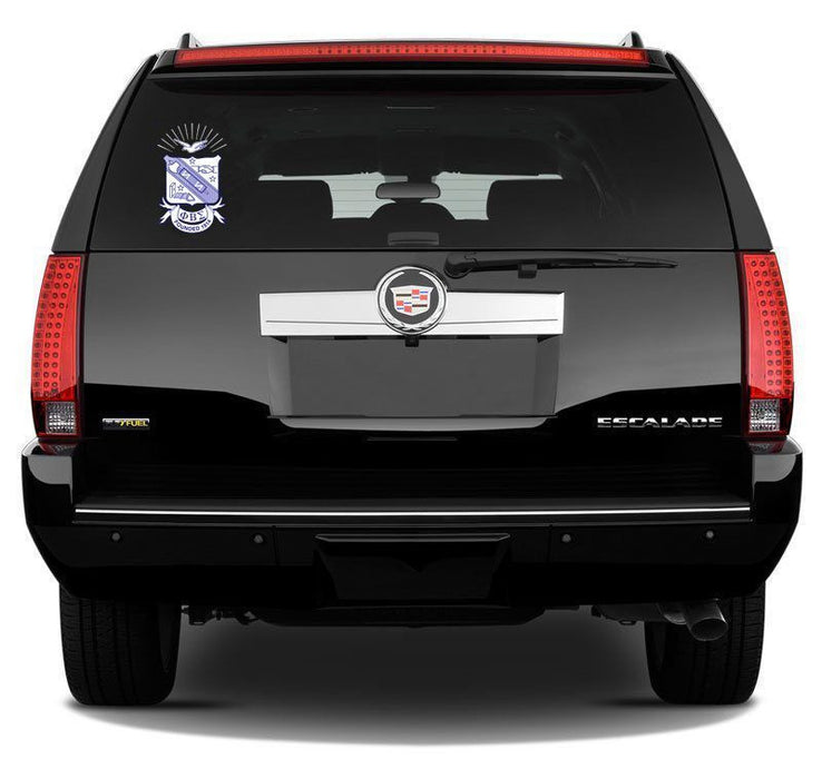 Phi Beta Sigma Large Greek Color Crest Shield Decal Up To 12" Tall Phi Beta Sigma Large Greek Color Crest - Shield Decal - 12 Inches Tall