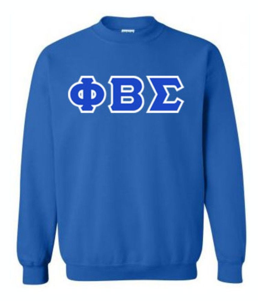 Phi Beta Sigma Lettered Crewneck Sweatshirt Phi Beta Sigma Lettered Crewneck Sweatshirt