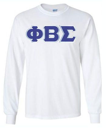 Phi Beta Sigma Lettered Long Sleeve Shirt Phi Beta Sigma Lettered Long Sleeve Shirt