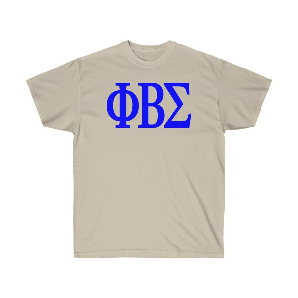 Printify Phi Beta Sigma Lettered Tee $24.95 PHI BETA SIGMA LETTERED TEE - $24.95