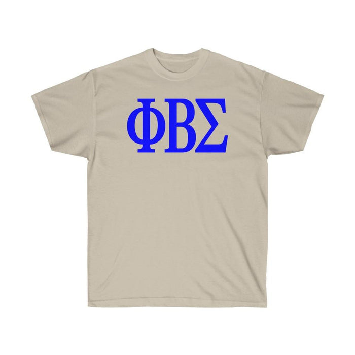 Printify Phi Beta Sigma Lettered Tee $24.95 PHI BETA SIGMA LETTERED TEE - $24.95