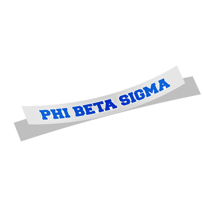 Phi Beta Sigma Long Window Sticker Phi Beta Sigma Long Window Sticker