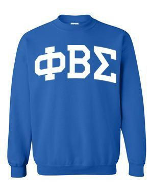 Phi Beta Sigma Greek Lettered Arch Crewneck Sweatshirt Phi Beta Sigma Greek Lettered Arch Crewneck Sweatshirt