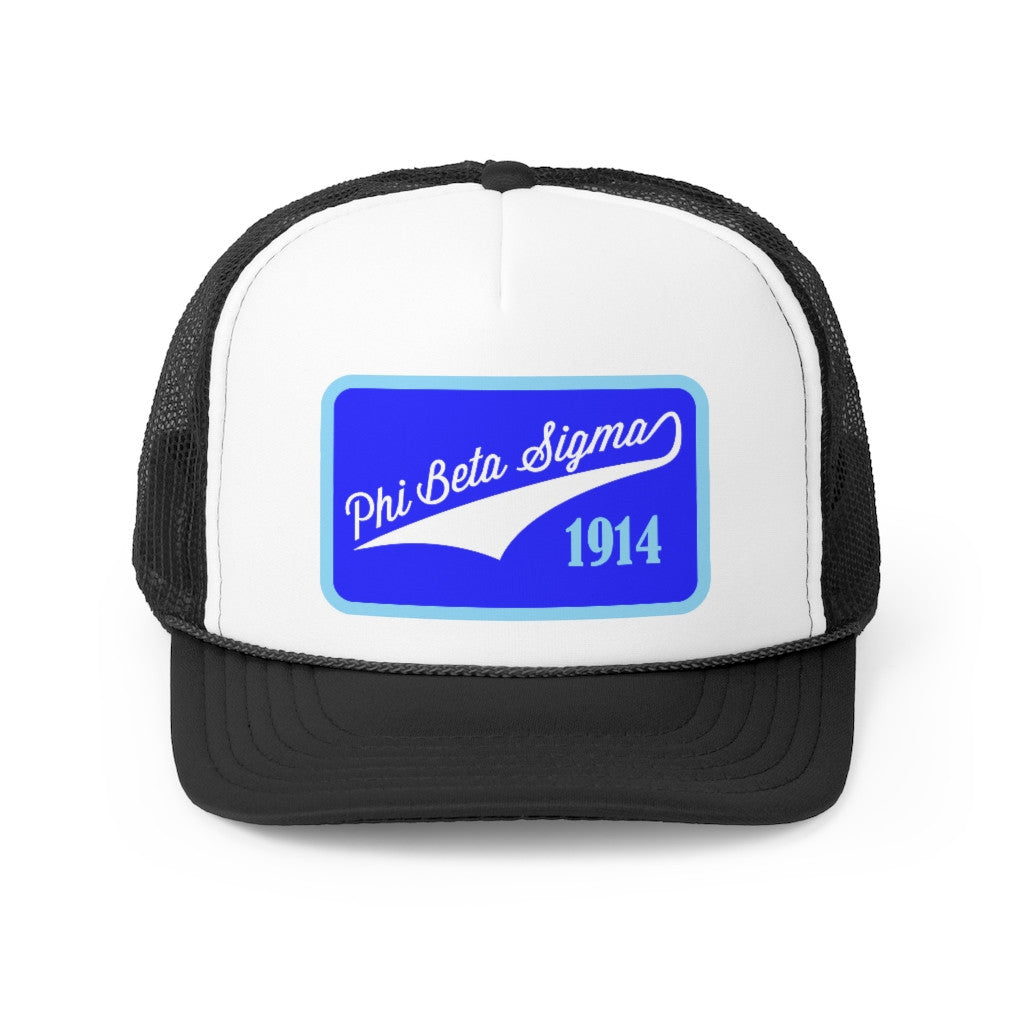 Phi Beta Sigma Tail Patch Design Trucker Hats — GreekU