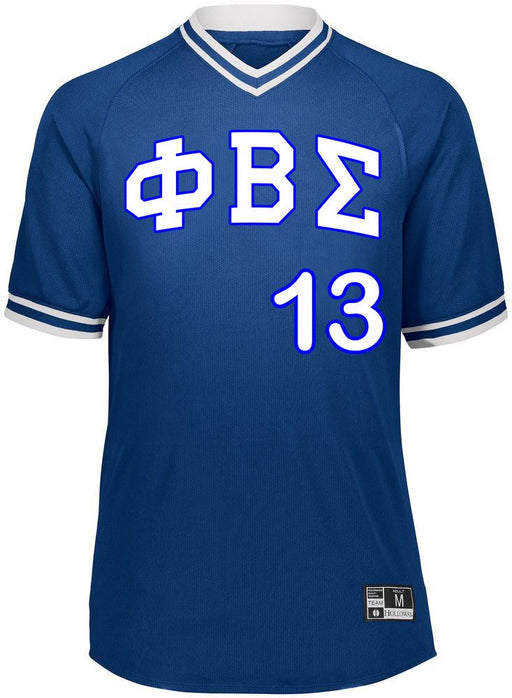 Phi Beta Sigma Phi Beta Sigma Retro V-Neck Baseball Jersey