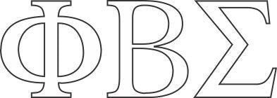 Phi Beta Sigma Stickers - Letters — GreekU