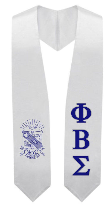 Phi Beta Sigma Super Crest Shield Graduation Stole Phi Beta Sigma Super Crest - Shield Graduation Stole