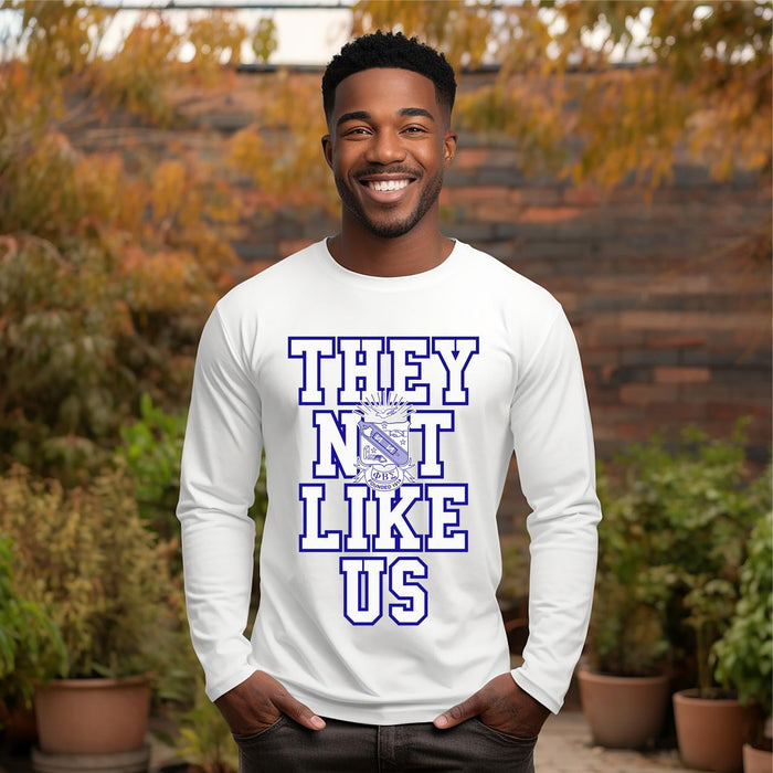 Phi Beta Sigma "they Not Like Us" Long Sleeve T Shirt – We Move Different Phi Beta Sigma 