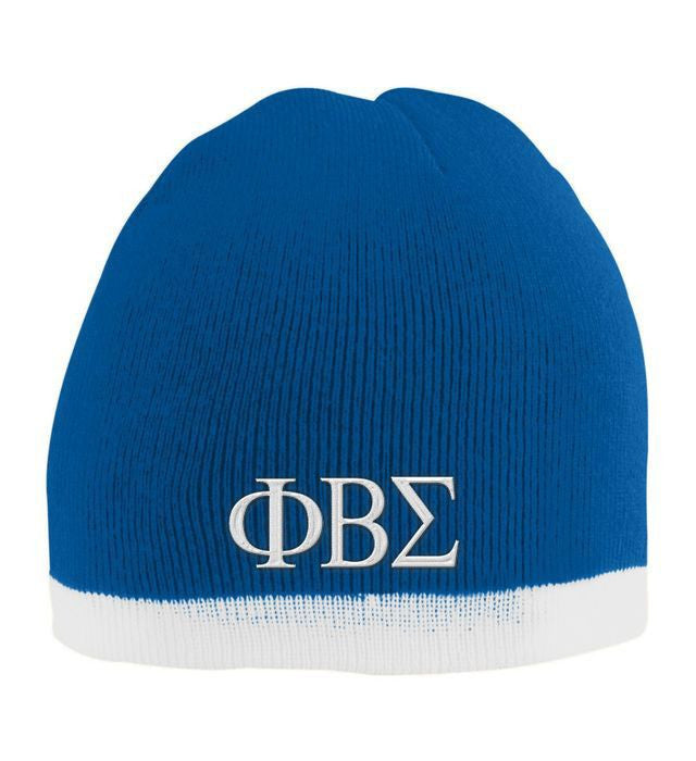 Phi Beta Sigma Two Tone Knit Beanie Phi Beta Sigma Two Tone Knit Beanie