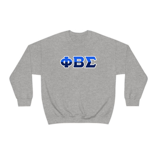Phi Beta Sigma Phi Beta Sigma Two Toned Greek Lettered Crewneck Sweatshirts