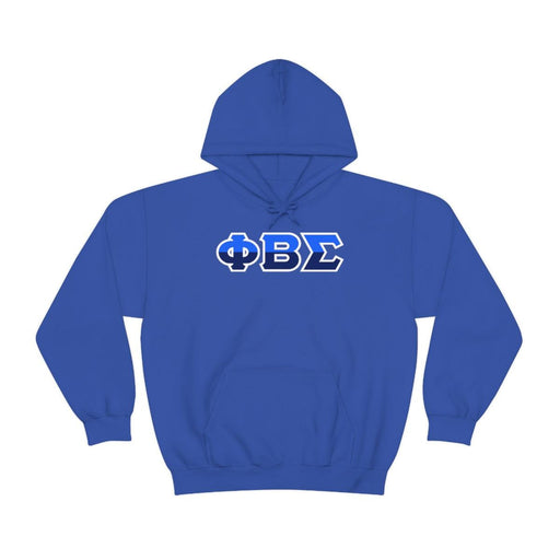 Phi Beta Sigma Phi Beta Sigma Two Toned Greek Lettered Hooded Sweatshirts