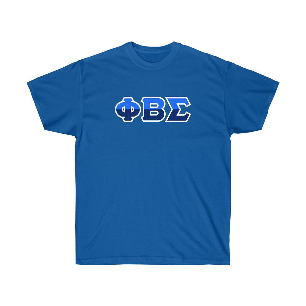 Printify Phi Beta Sigma Two Toned Greek Lettered T Shirts Phi Beta Sigma Two Toned Greek Lettered T-shirts