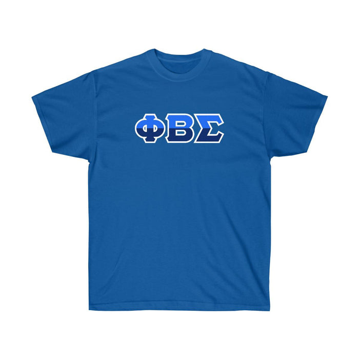 Printify Phi Beta Sigma Two Toned Greek Lettered T Shirts Phi Beta Sigma Two Toned Greek Lettered T-shirts