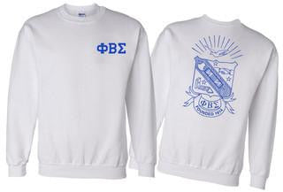 Phi Beta Sigma Phi Beta Sigma World Famous Crest - Shield Crewneck Sweatshirts