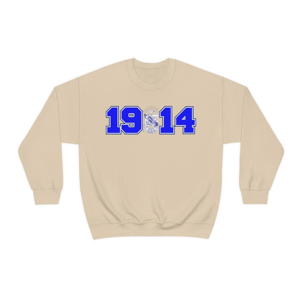 Printify Phi Beta Sigma Year Crest Crew Sweatshirts Phi Beta Sigma Year Crest Crew Sweatshirts