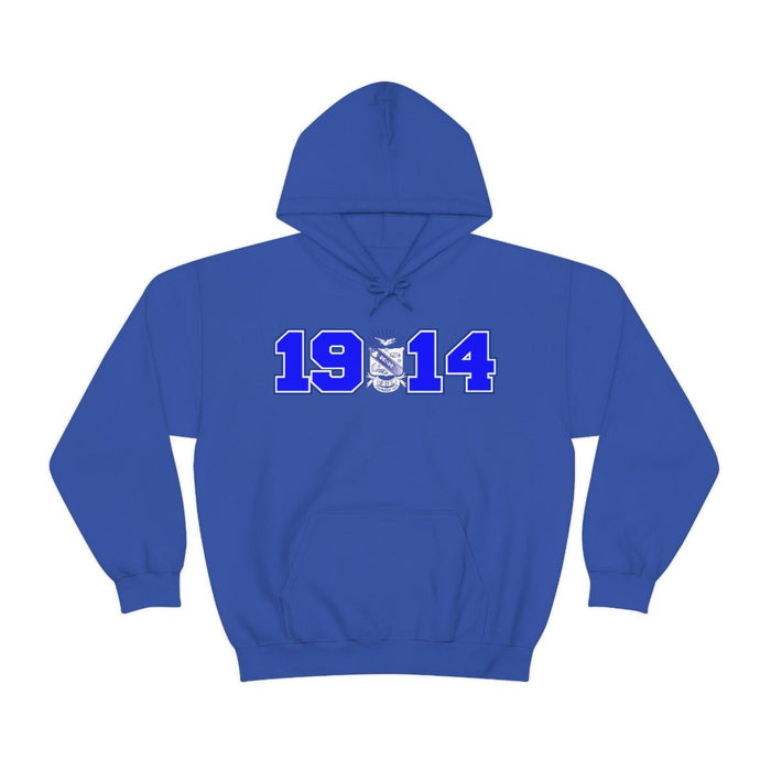 Printify Phi Beta Sigma Year Crest Hoodies Phi Beta Sigma Year Crest Hoodies