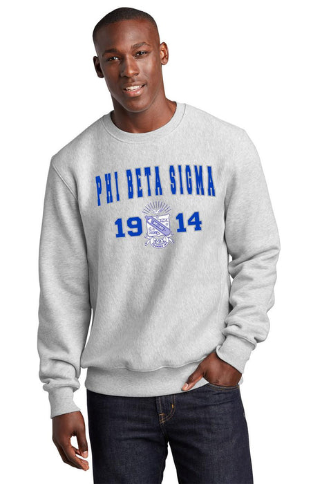 Printify Phi Beta Sigma Year Elite Crew Sweatshirts Phi Beta Sigma Year Elite Crew Sweatshirts
